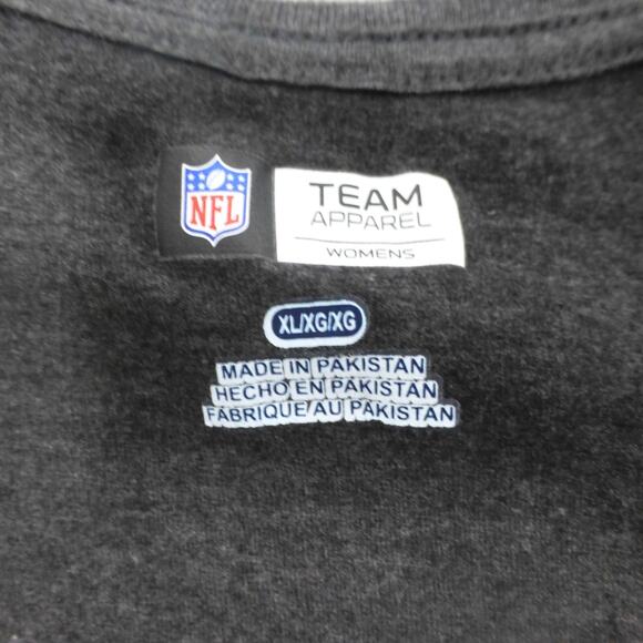Cleveland Browns T Shirt Womens XL V Neck NFL Gray Short Sleeve Graphic Football - Picture 4 of 8